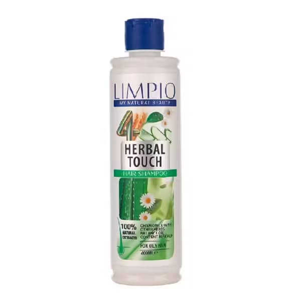 شامپو لیمپیو مدل Herbal Touch حاوی عصاره گیاهی مناسب مو چرب حجم 400 میلی لیتر — تصویر ۳