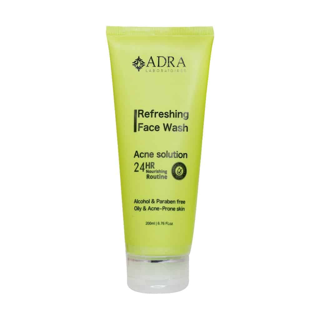 ژل شستشوی صورت آدرا مناسب پوست چرب و دارای آکنه 200ml