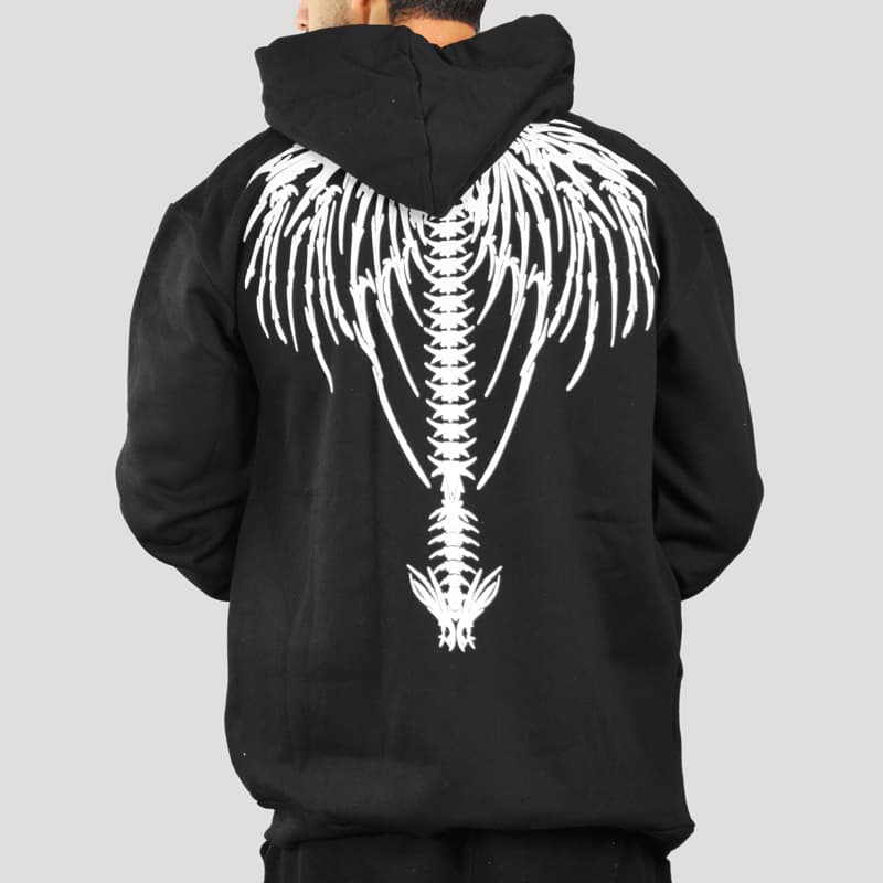 هودی اسکلتی مدل Back Bones کد Spr-538d6 — تصویر ۳