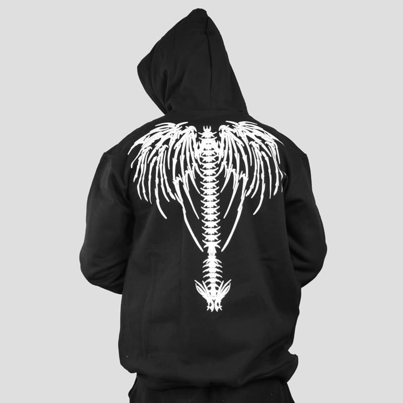 هودی اسکلتی مدل Back Bones کد Spr-538d6 — تصویر ۶