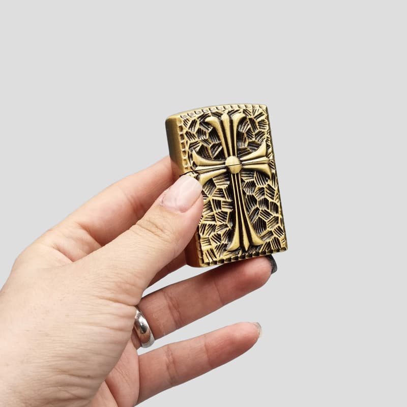 فندک گازی طرح صلیب کروم هارتز کد Sdg-916d5 — تصویر ۱۰