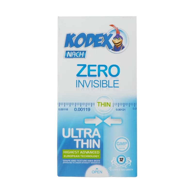 کاندوم کدکس مدل Zero Invisible بسته 12 عددی — تصویر ۷