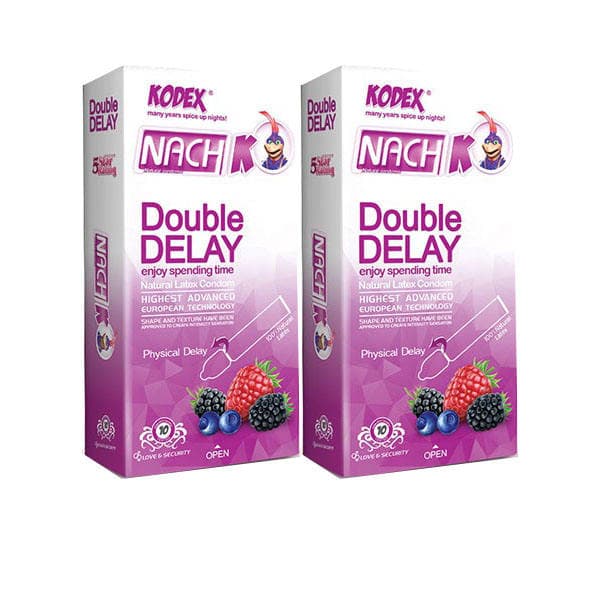 کاندوم تاخیری دوبل ناچ کدکس مدل Double Delay بسته 10 عددی — تصویر ۱۱