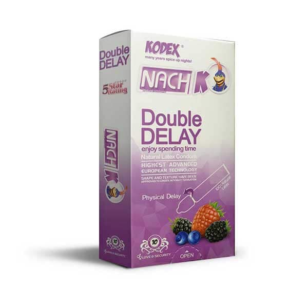 کاندوم تاخیری دوبل ناچ کدکس مدل Double Delay بسته 10 عددی — تصویر ۸