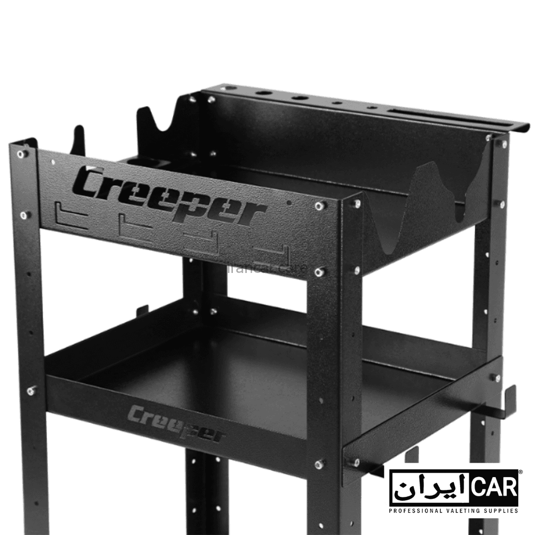 میز دیتیلینگ و ترولی سه طبقه مشکی حرفه‌ای کریپر مدل Creeper 3 Tier Tool Cart — تصویر ۷