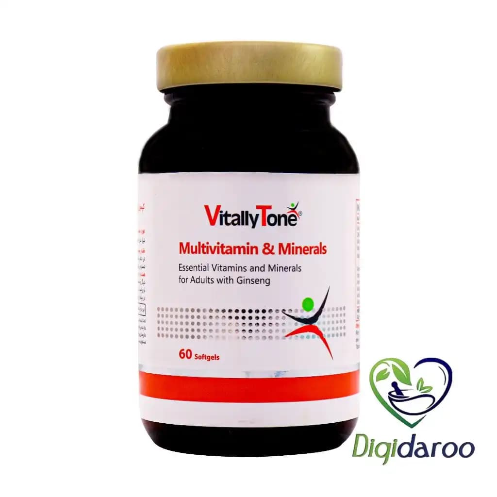 کپسول ژلاتینی نرم مولتی ویتامین و مینرال ویتالی تون 60 عددی