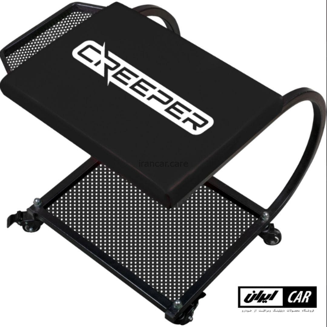 صندلی دیتیلینگ چرخ دار با جعبه مشکی مدل Rolling Creeper Seat Black