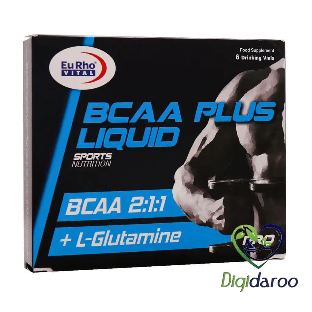 ویال بی سی ای ای پلاس لیکوئید (BCAA) یوروویتال 6 عددی