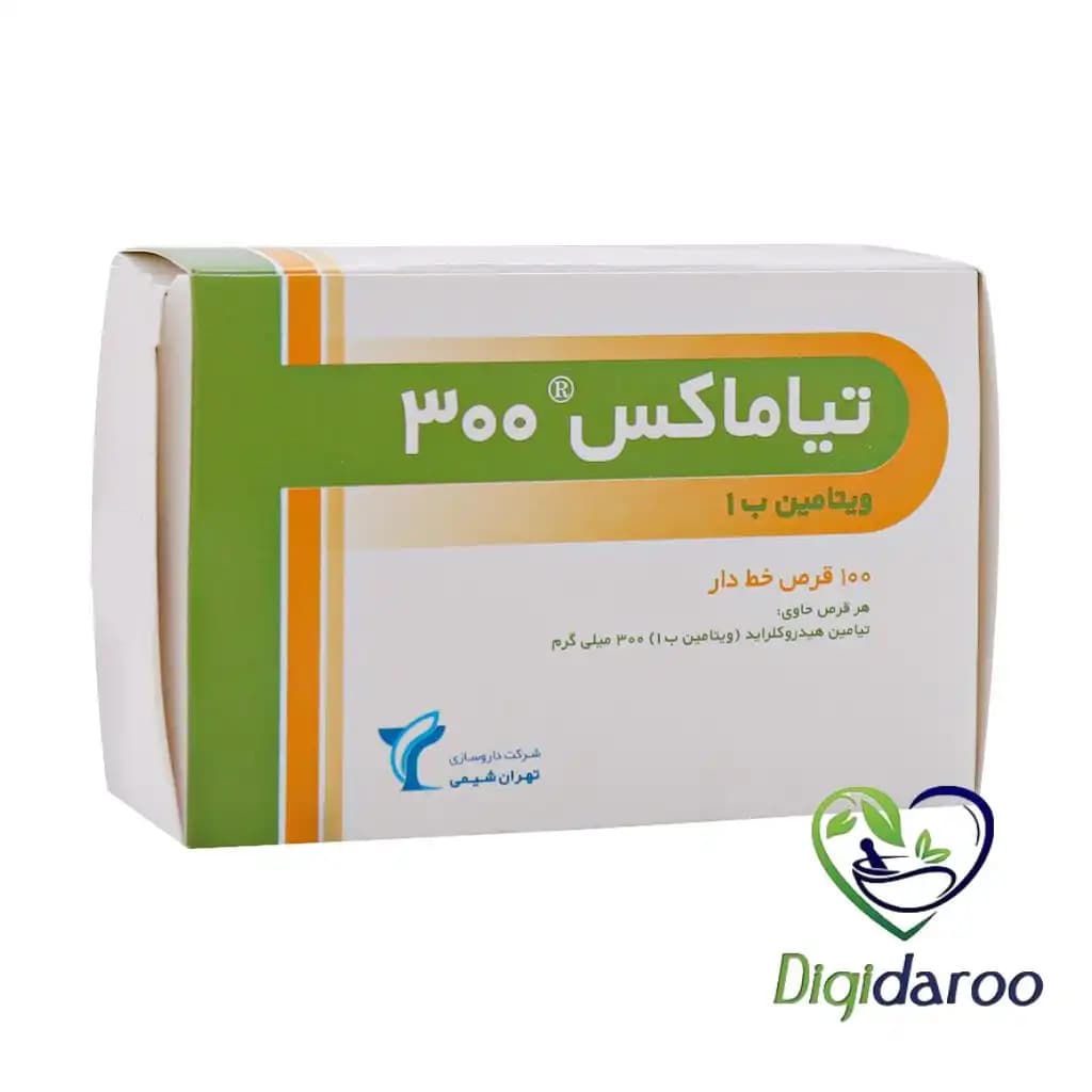 قرص تیاماکس ب 1 300 میلی گرم تهران شیمی 100 عددی