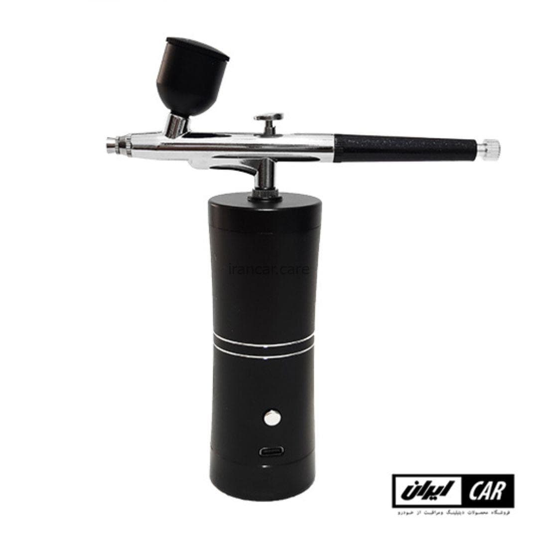ست ایربراش شارژی و قابل حمل با کمپرسو مدل Airbrush System Black — تصویر ۹