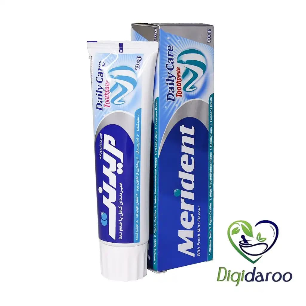 خمیر دندان کامل روزانه Daily Care مریدنت با طعم نعنا 130 گرمی