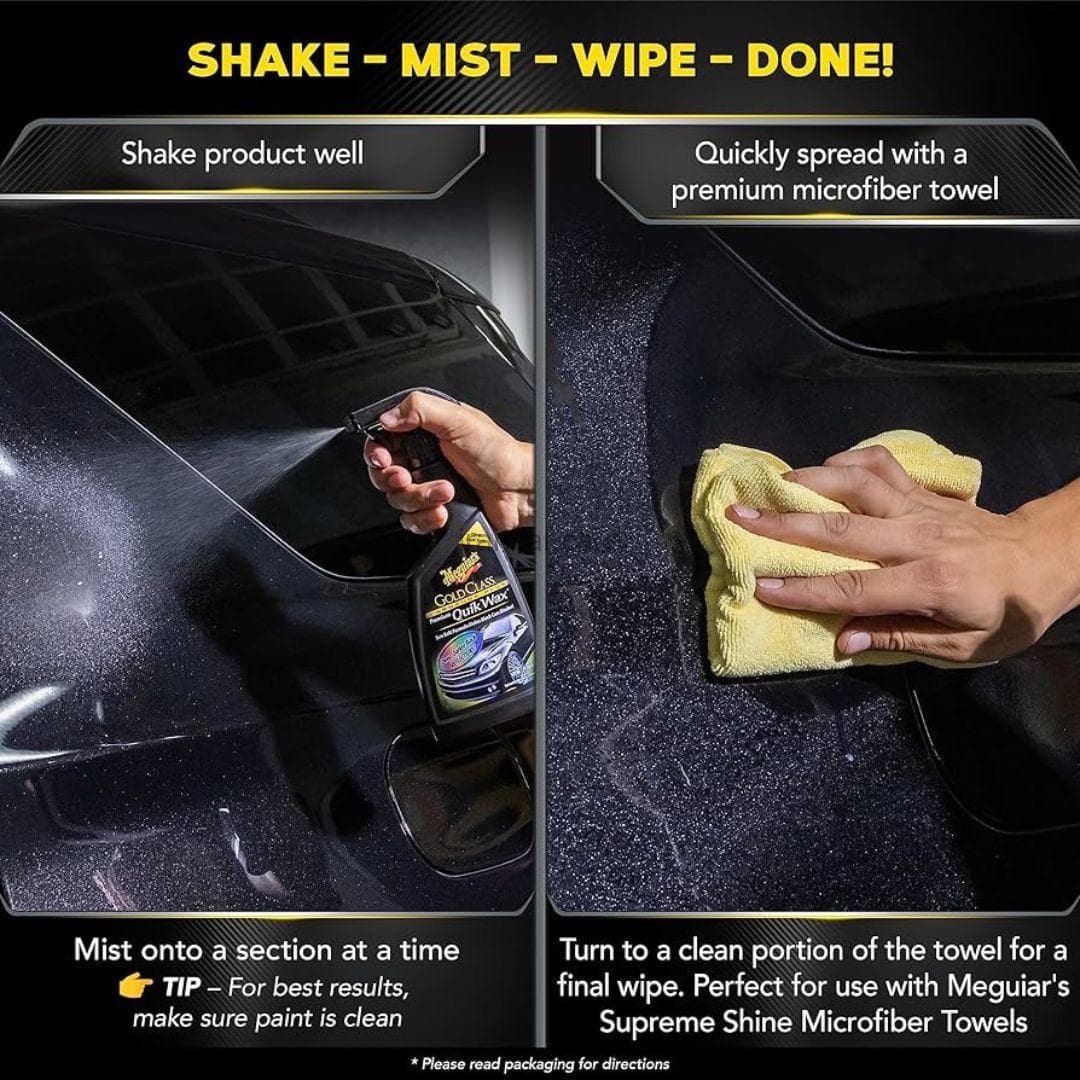 اسپری واکس رنگ خودرو مگوایرز مدل Meguiars Gold Class Spray Wax — تصویر ۷