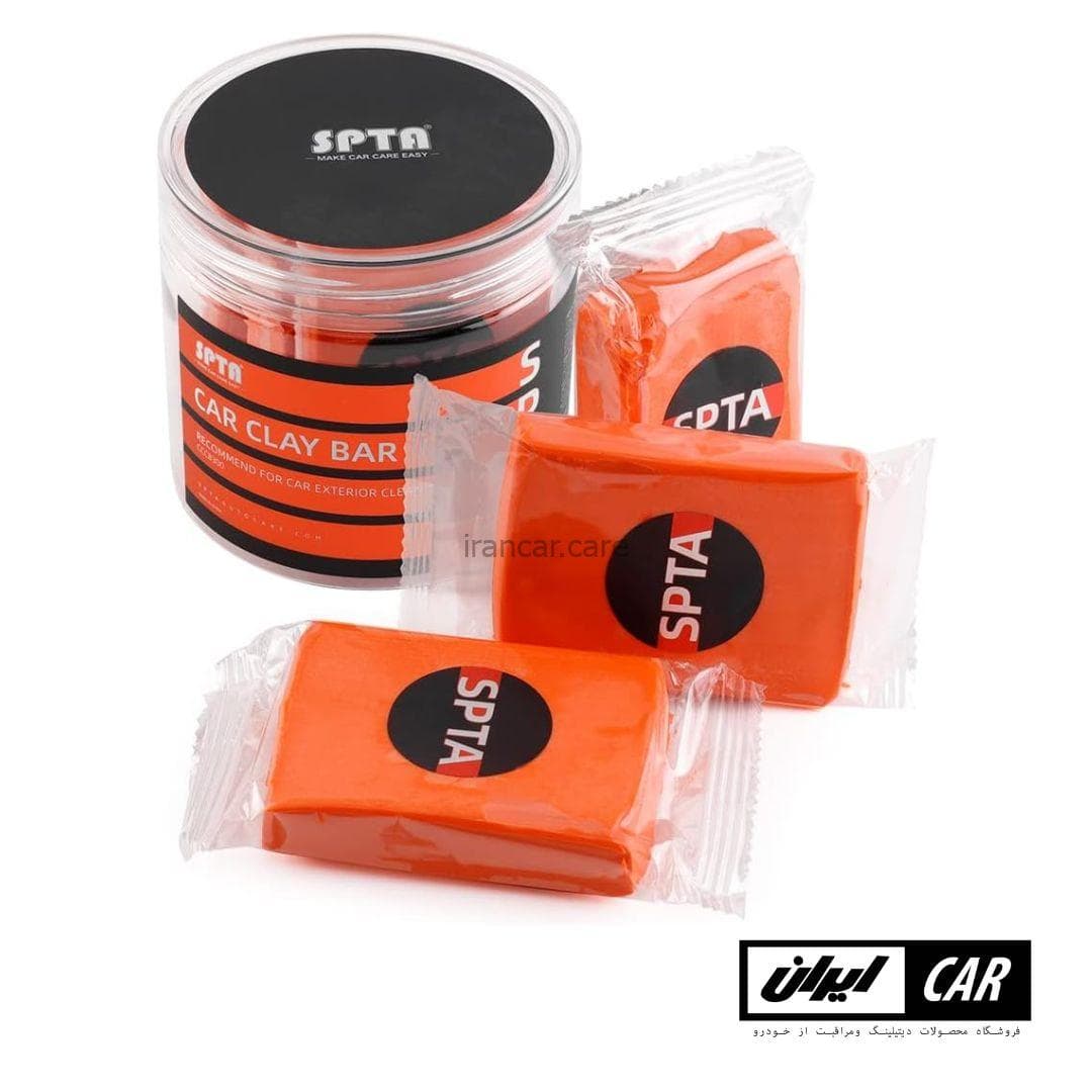 کیت 3 عددی خمیر کلی نرم بدنه خودرو اس پی تی ای مدل Spta Clay Bar Finish 3 Pack — تصویر ۱۱