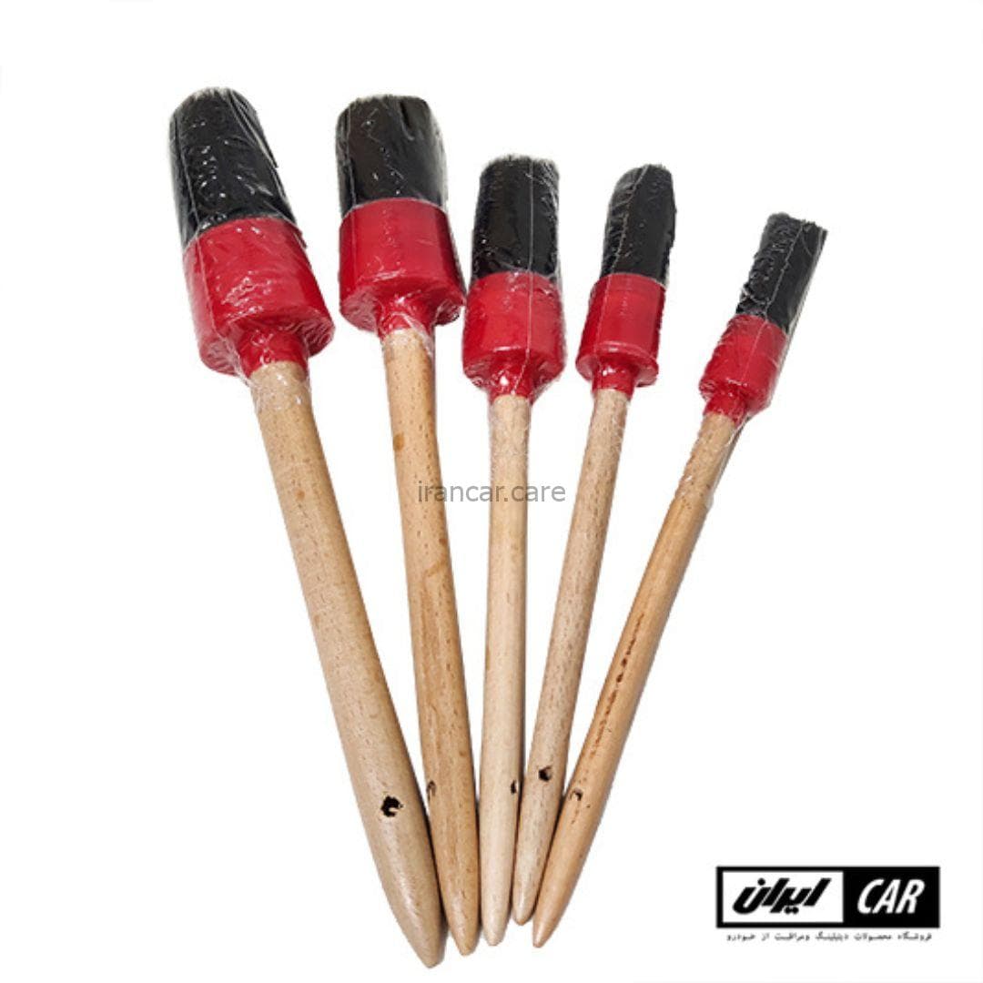 برس 5 عددی دیتیلینگ خودرو فرچه صفرشویی خودرو Detailing Brush