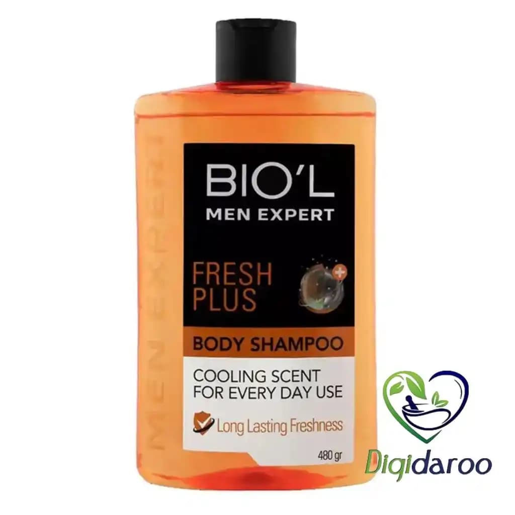 شامپو بدن مردانه فرش پلاس (FRESH PLUS) بیول 480 گرمی — تصویر ۲