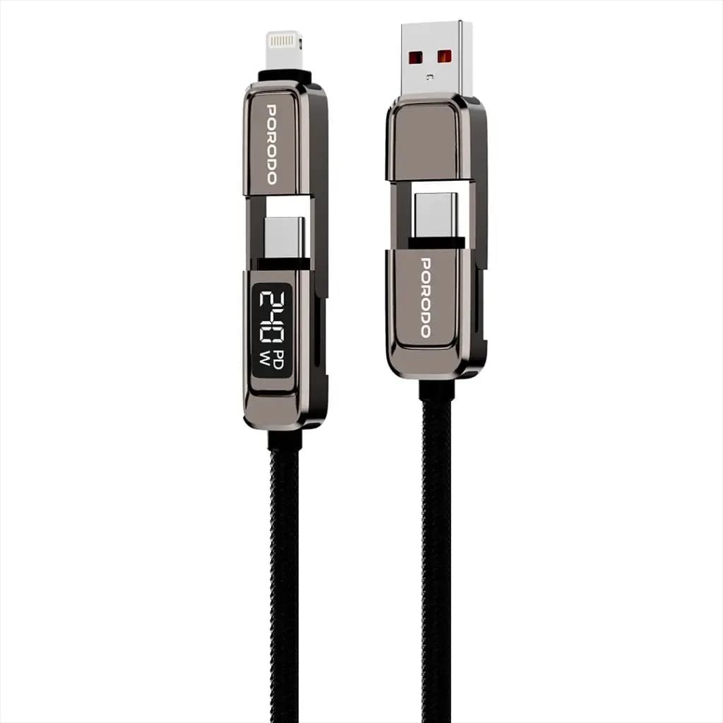 کابل شارژ چندکاره 240W پرودو مدل HIGH SPEED — تصویر ۴