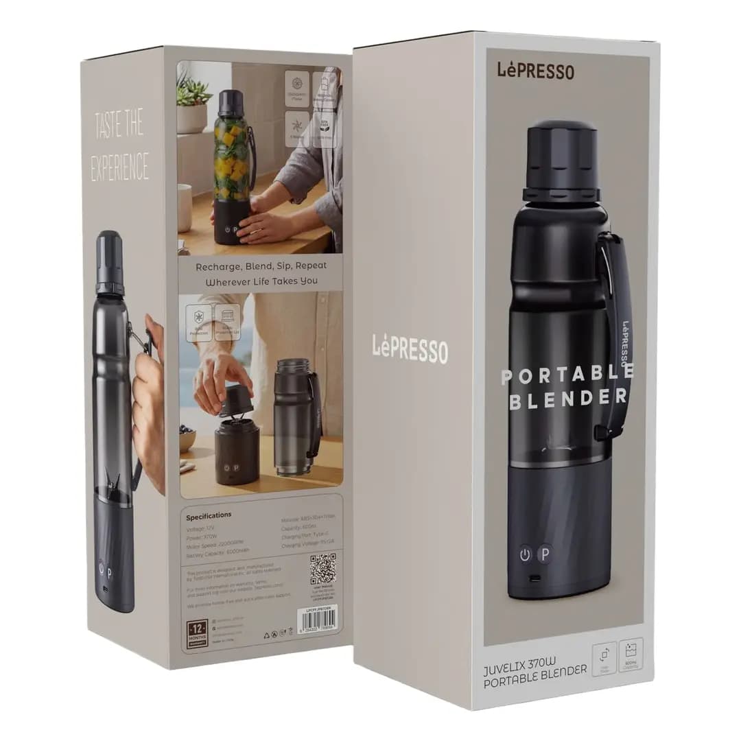 بلندر لپرسو قابل حمل مدل JUVELIX 370W — تصویر ۹