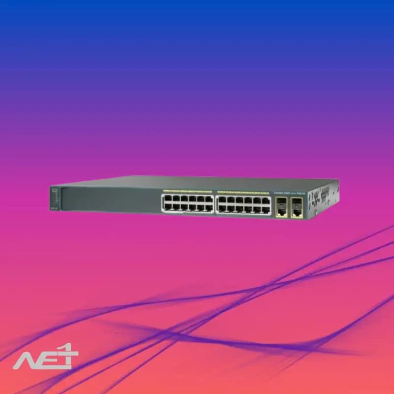 سوئیچ سیسکو مدل Cisco Catalyst 2960+24PC-L — تصویر ۲