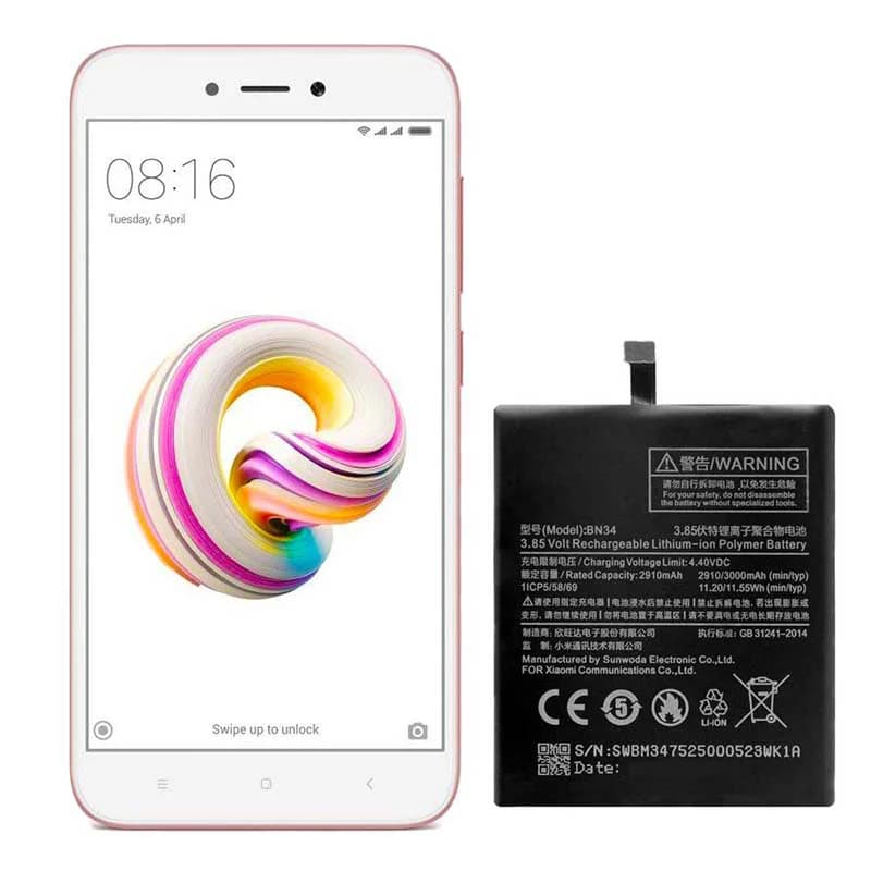 باتری اصلی گوشی شیائومی Redmi 5A مدل BN34 — تصویر ۸