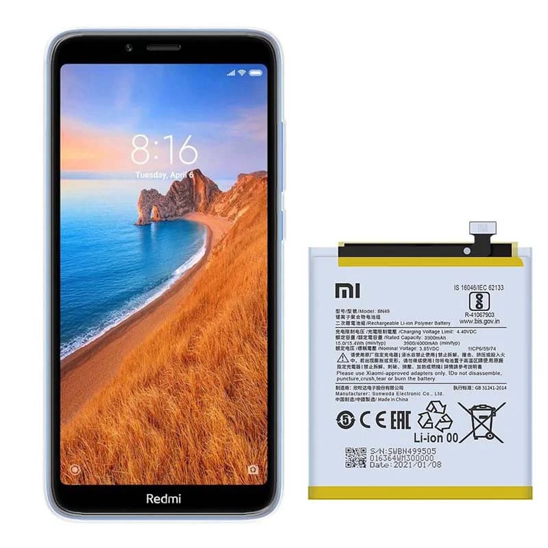 باتری اصلی گوشی شیائومی Redmi 7A مدل BN49 — تصویر ۸