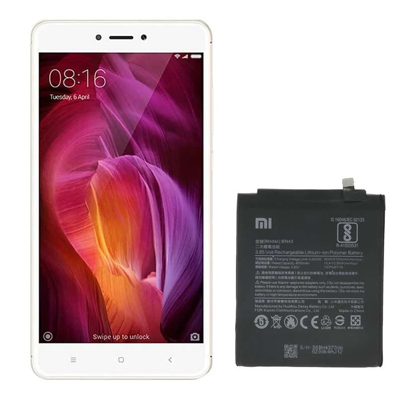 باتری گوشی شیائومی ردمی نوت Redmi Note 4X مدل BN43 — تصویر ۸