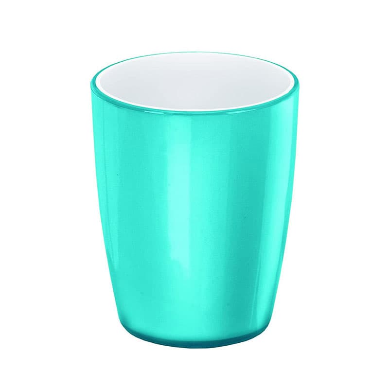 جا مسواکی لیوانی پلاستیکی مدل Turquoise Joker آبی کلین ولکه