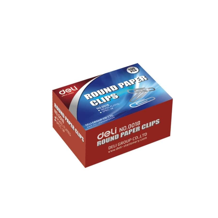 گیره کاغذ 0018 بسته 100 عددی دلی