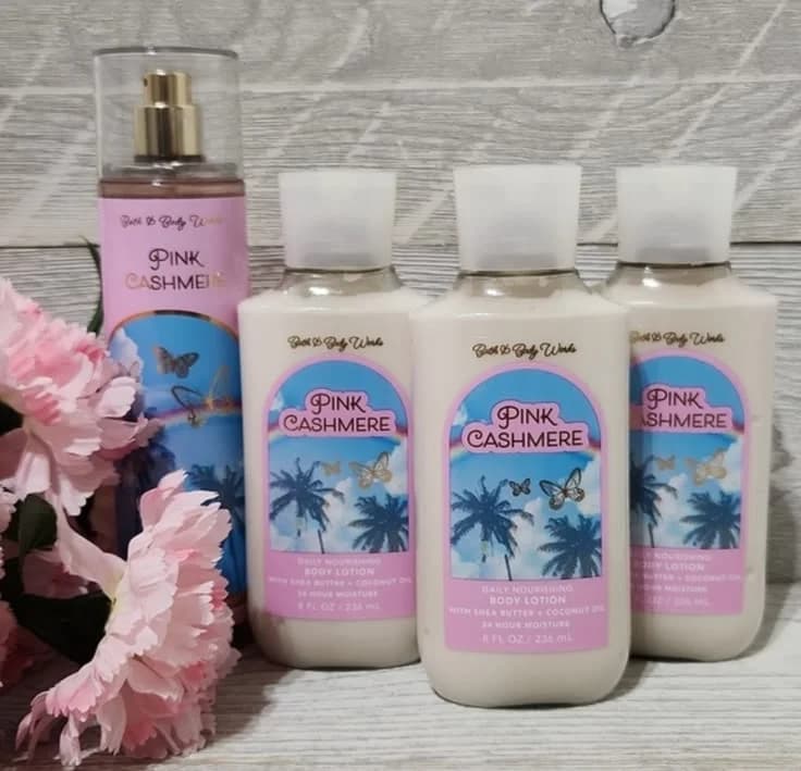لوسیون بدن بث اند بادی ورکس مدل Pink Cashmere حجم ۲۳۶ میلی‌لیتر — تصویر ۷