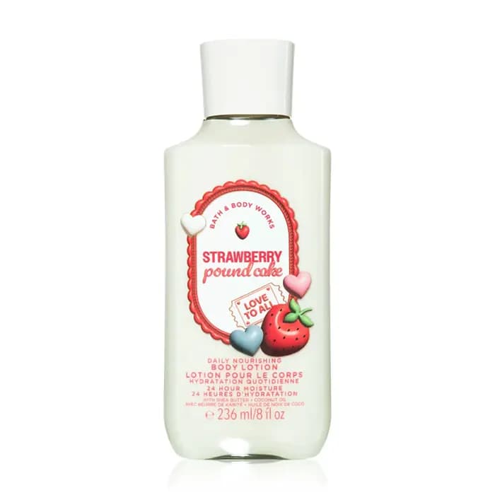 لوسیون بدن بث اند بادی Strawberry Pound Cake236ML — تصویر ۲