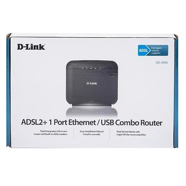 مودم روتر باسیم +ADSL2 دی-لینک مدل DSL-2520U Z2 — تصویر ۷
