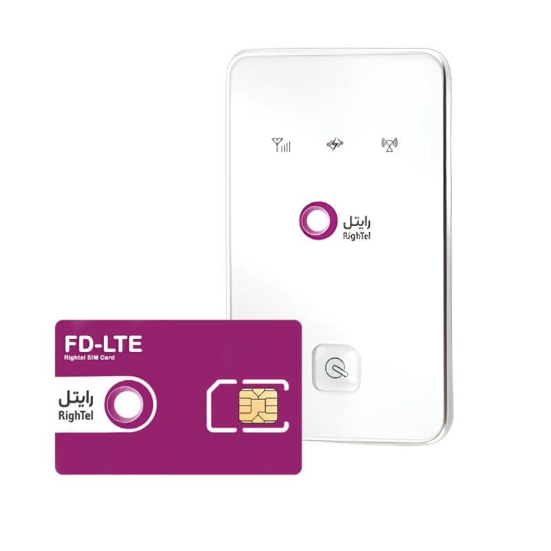 مودم 3,75G قابل حمل رایتل مدل WMF-280 به همراه سیم کارت رایتل 5 گیگ یک ماهه