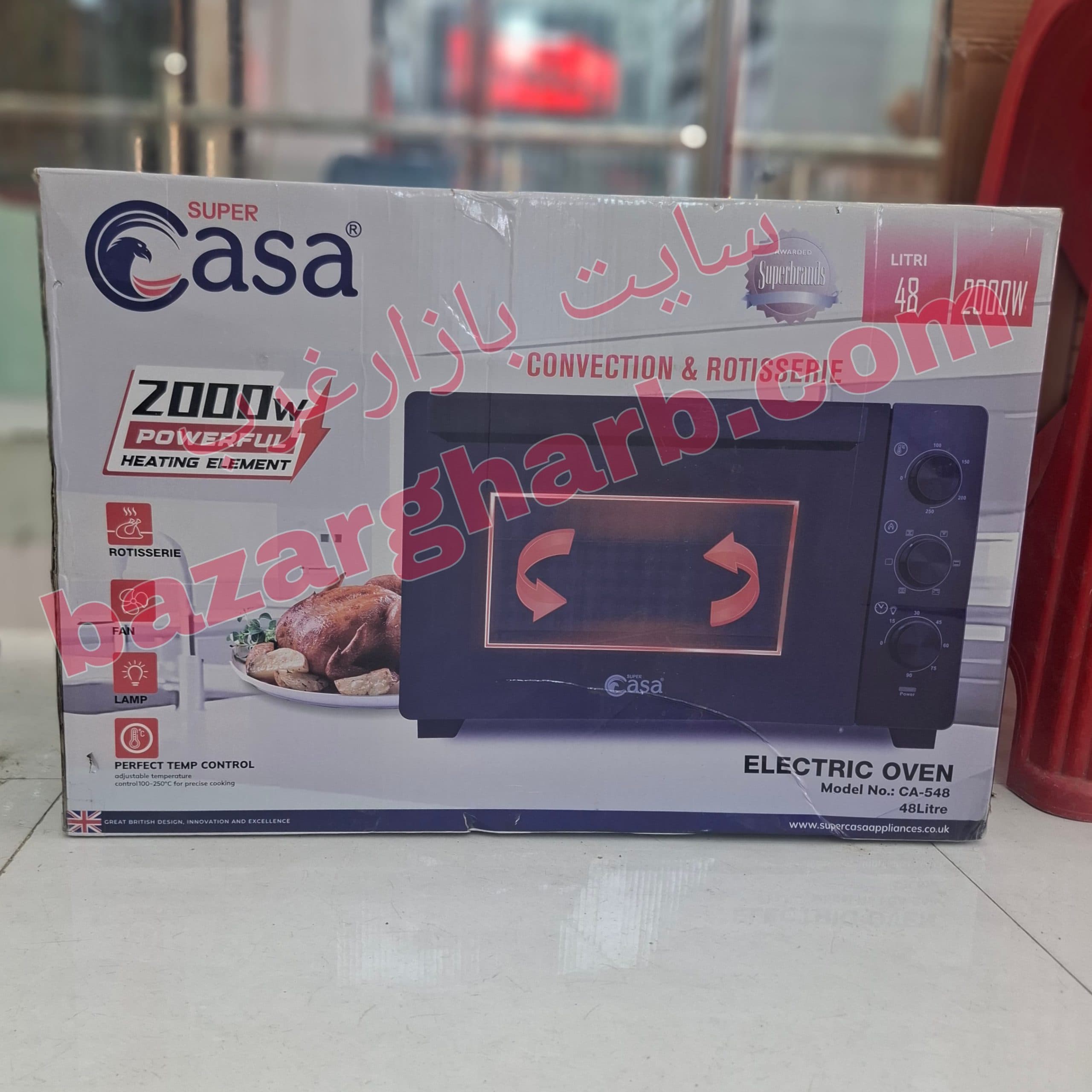 اون توستر 38 لیتر سوپرکاسا مدل CA-538 — تصویر ۱۱