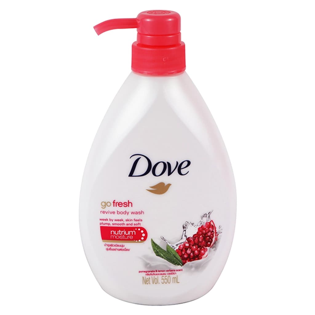 شامپو بدن پمپی انار و لیمو داو Dove Go Fresh Pomegranate Body Wash 550Ml — تصویر ۲