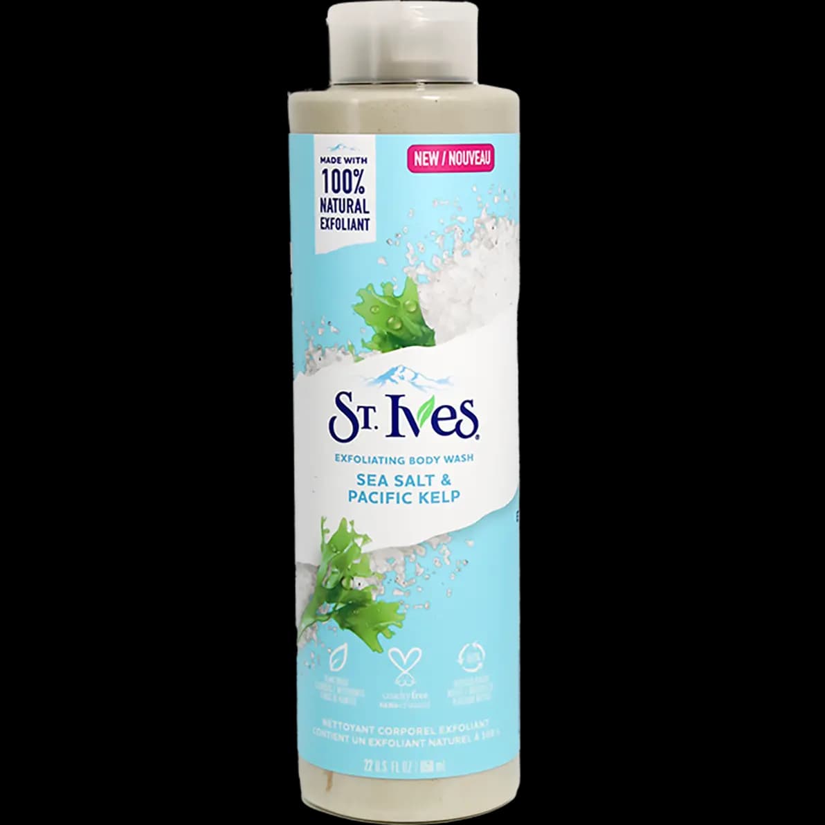 شامپو بدن سینت ایوز مدل نمک دریایی و جلبک اقیانوسی (St. Ives Sea Salt & Pacific Kelp) حجم ۶۵۰ میلی‌لیتر — تصویر ۳