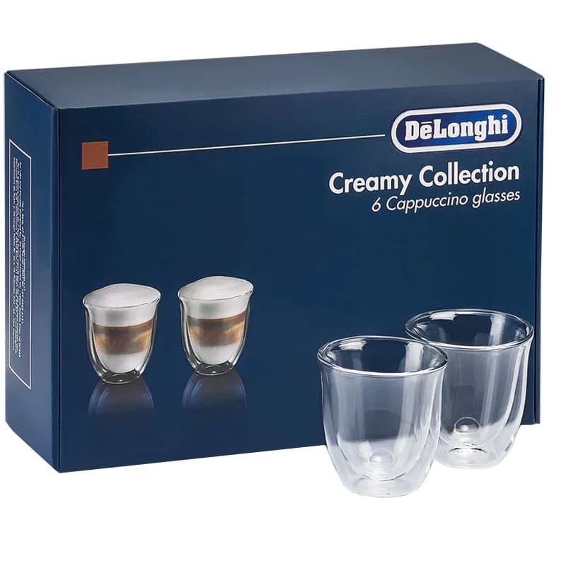 فنجان دوجداره 6 عددی دلونگی کاپوچینو مدل Creamy Collection — تصویر ۳