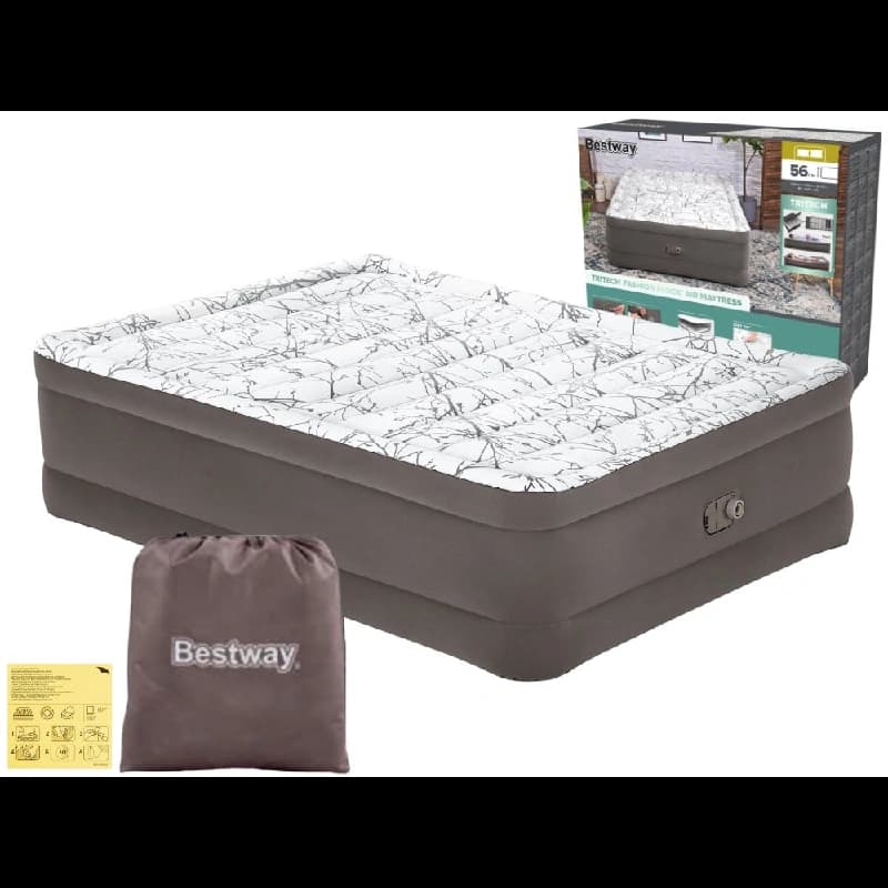 تخت بادی دونفره طرحدار با پمپ داخلی 6713E Bestway
