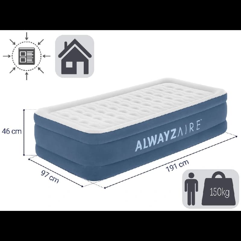 تخت بادی یک نفره بست وی 6713P Bestway — تصویر ۱۱