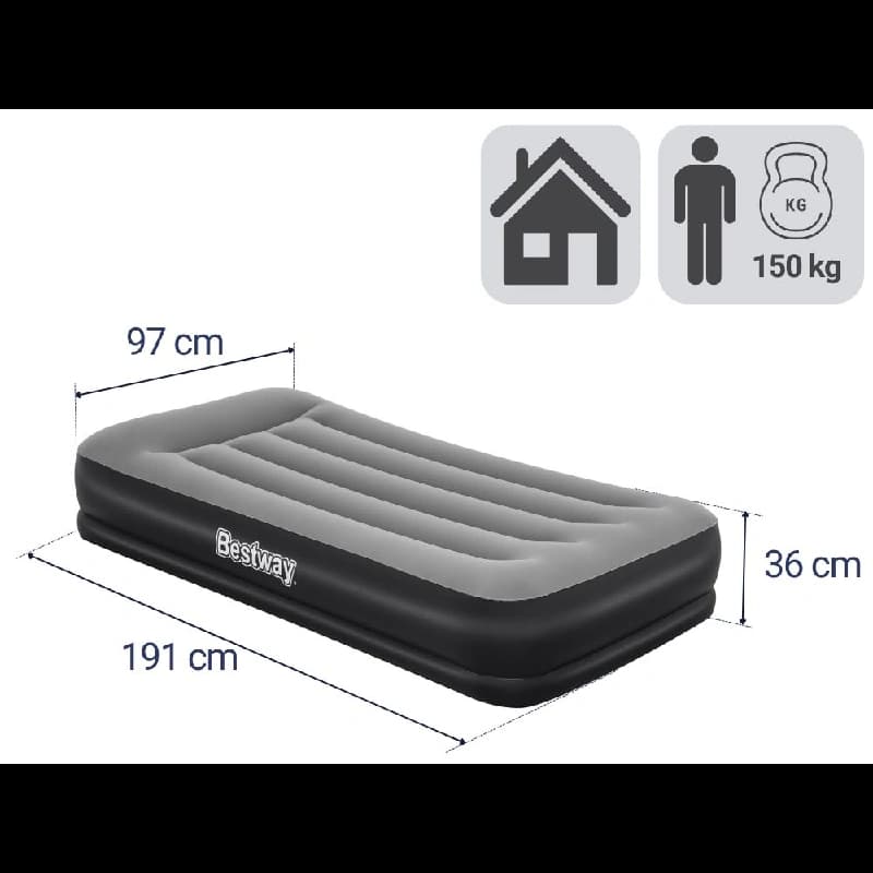 تخت خواب بادی دو رنگ کامفورت بست وی 67723 Bestway — تصویر ۳