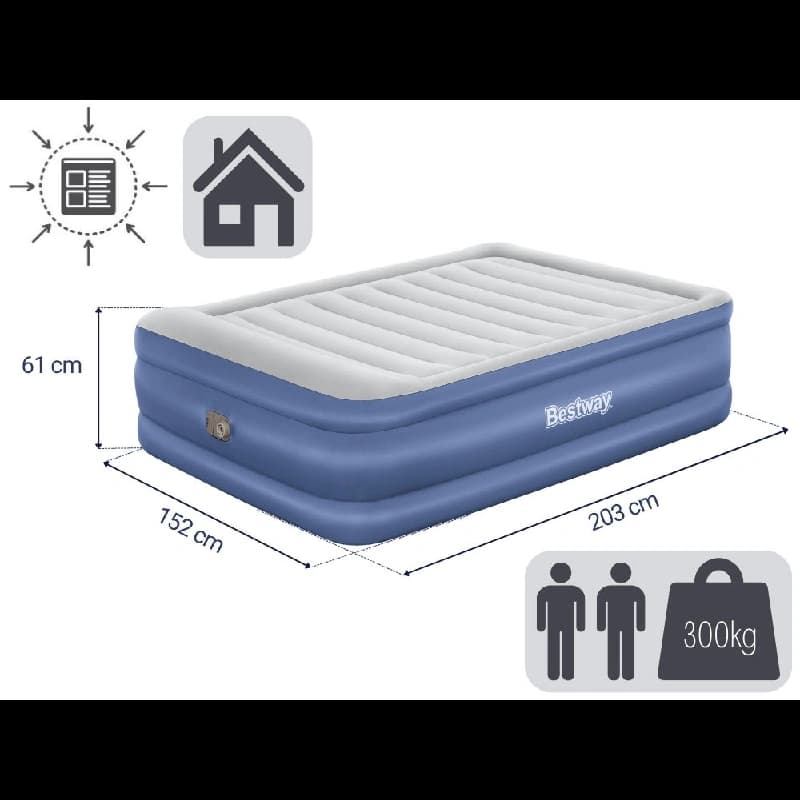تخت خواب بادی دولایه بست وی 67690 Bestway — تصویر ۳
