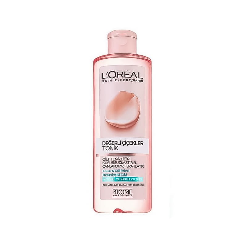 تونر پوست خشک مدل DEGERLI CICEKLER لورال {LOréal} 400 ml