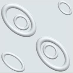 پنل سه بعدی طرح بیضی HDC وارداتی
