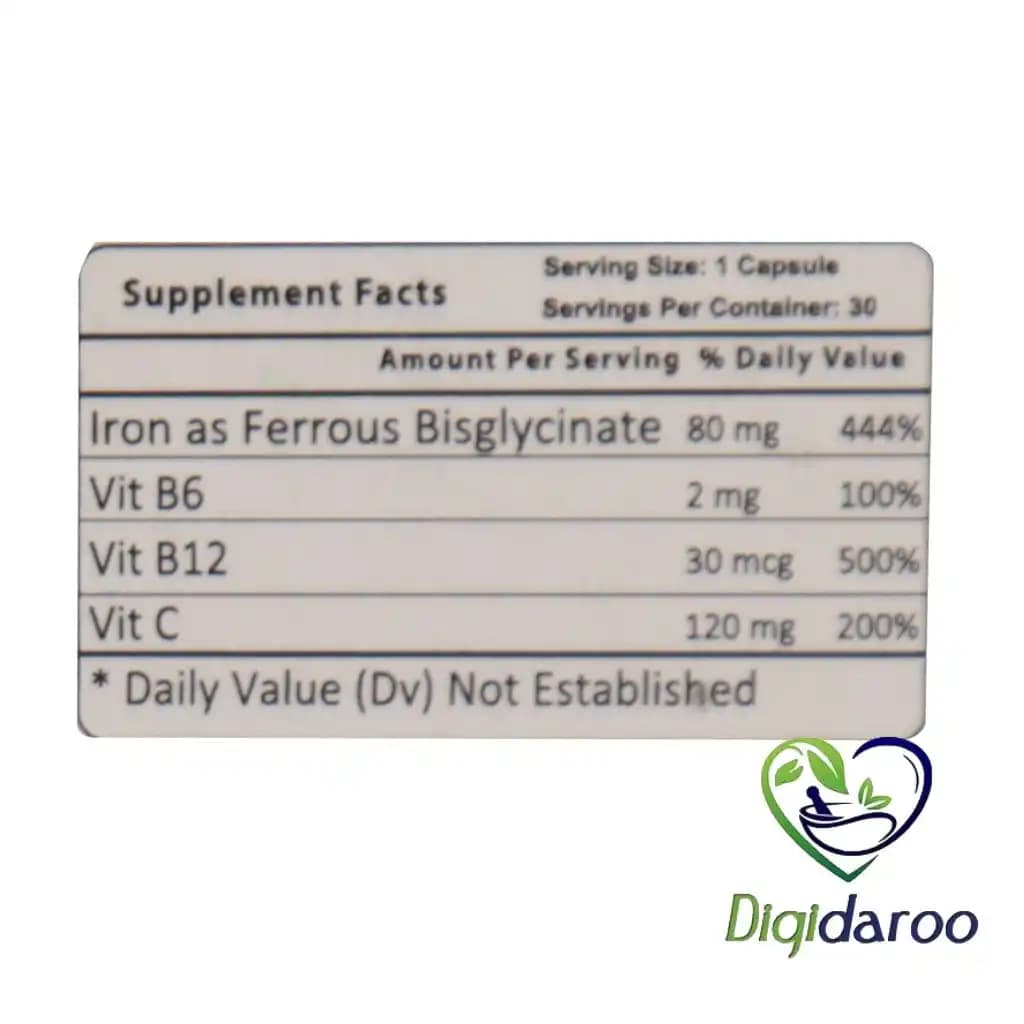کپسول ففول دئودنال (Fefol Duodenal) اینترافارم 30 عددی — تصویر ۳
