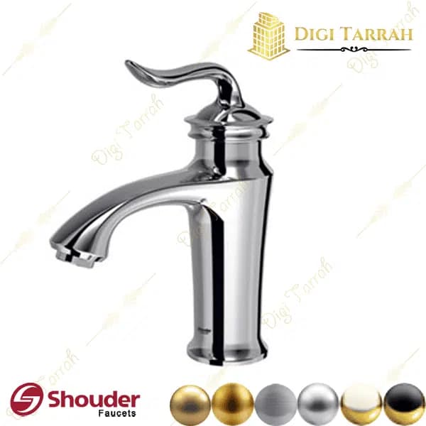 شیرآلات شودر شیر روشویی پایه کوتاه لوکا