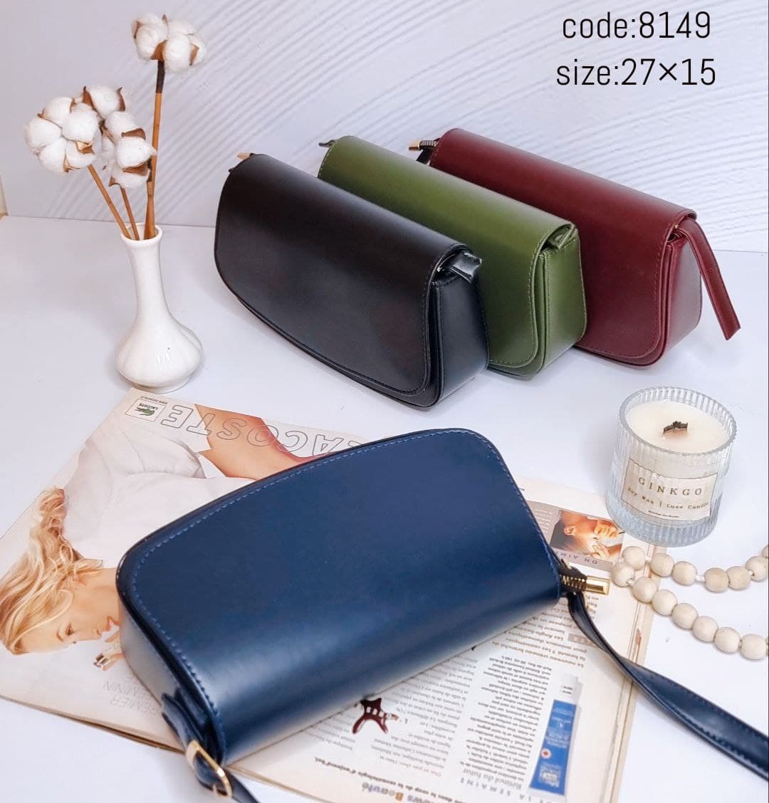 کیف دوشی کوچک زنانه و دخترانه مدل درسا کد 8149 — تصویر ۱۱