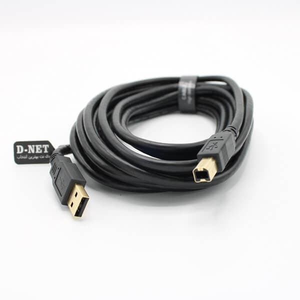 کابل USB پرینتری (HI-SPEED) دی نت 3 متری — تصویر ۳