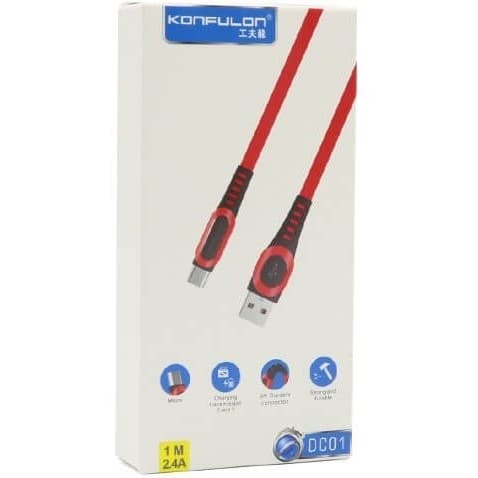 کابل USB گوشی اندروید کانفلون DC-01 — تصویر ۷