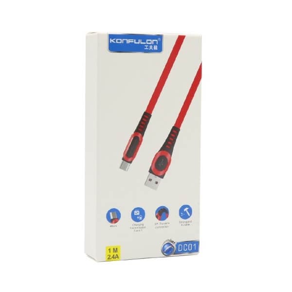 کابل USB گوشی اندروید کانفلون DC-01 — تصویر ۹