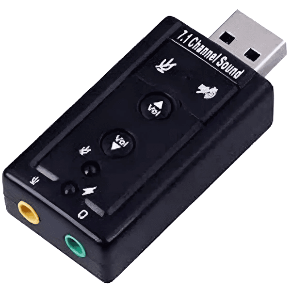 کارت صدا USB اکسترنال ولوم دار دی نت (ساند یو اس بی)