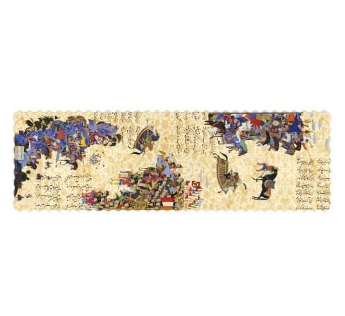 رانر 6 نفره 40 در 130 سانتیمتر طرح شاهنامه کد 3173