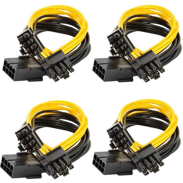 تبدیل 8 پین نر برق پاور به دو تا 2+6 پین ماده VGA — تصویر ۶